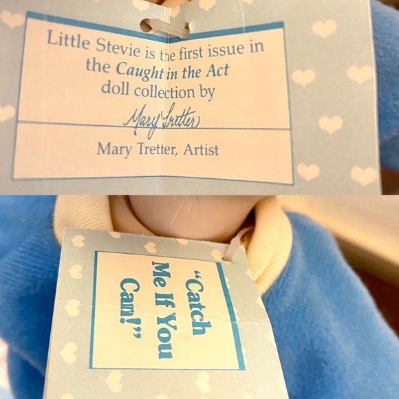 Ashton Drake “Catch Me if You Can” Porcelain Boy Doll Stevie in PJ’s - Picture 7 of 8